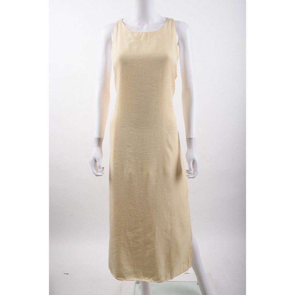 Zara Cream Sleeveless Midi Dress